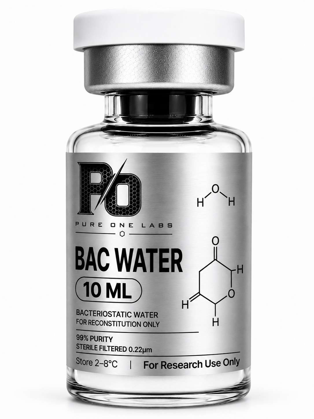BAC WATER 10 ML research vial