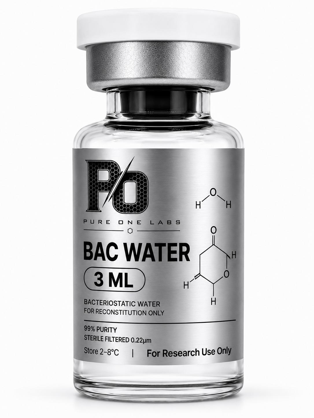 BAC WATER 3 ML research vial